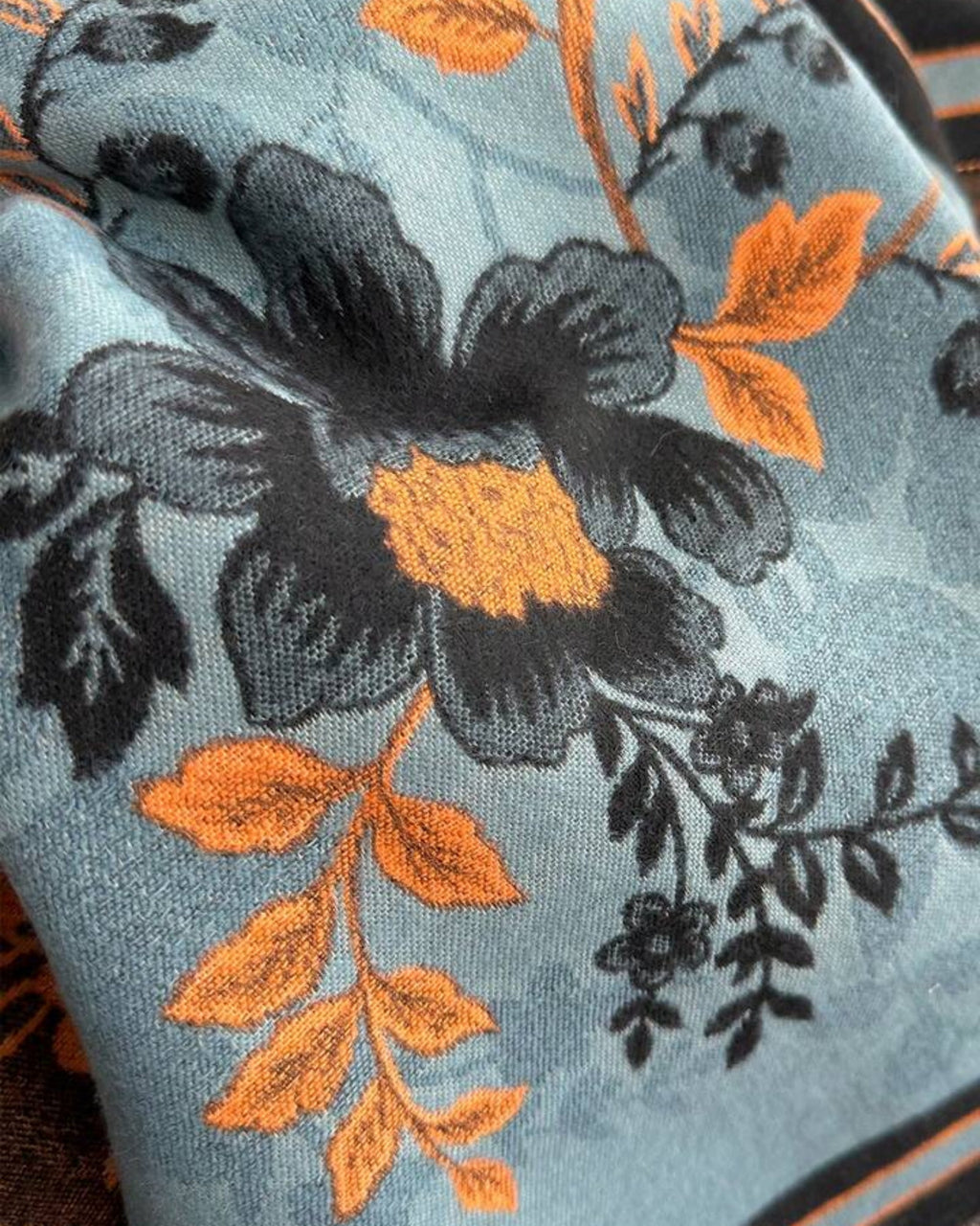 Reversible Oversized Floral Shawl