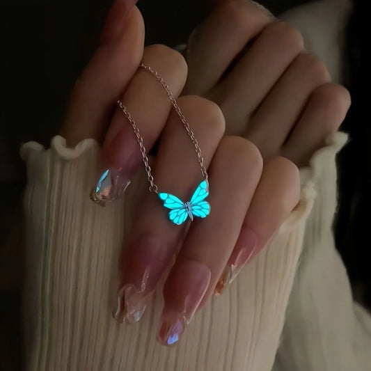 Neon Butterfly Jewelry Set