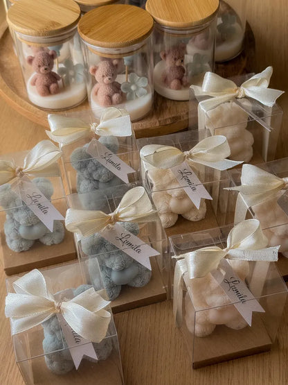 3D Teddy Candles /4 Set